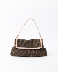 Fendi Zucca Flap Shoulder Bag