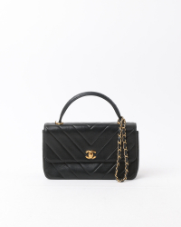 Chanel Chevron Top Handle Bag