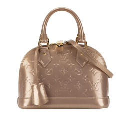 Louis Vuitton AB Louis Vuitton Gold Vernis Leather Leather Monogram Vernis Alma BB France