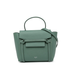 Celine AB Celine Green Calf Leather Nano Belt Satchel Italy