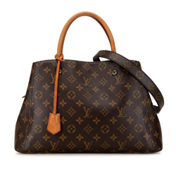 Louis Vuitton B Louis Vuitton Brown Monogram Canvas Canvas Monogram Montaigne MM Spain