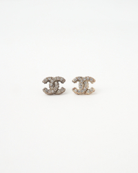 Chanel Coco Mark Rhinestone Earrings