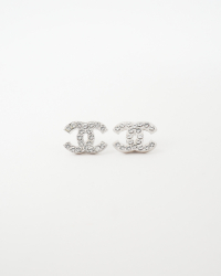 Chanel Coco Mark Rhinestone Earrings