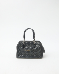 Christian Dior Malice Denim Cannage Boston Bag