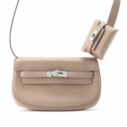 Hermès AB Hermès Brown Taupe Calf Leather Swift Kelly Moove France