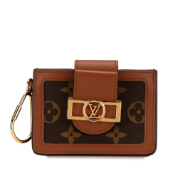 Louis Vuitton AB Louis Vuitton Brown Monogram Canvas Canvas Monogram Reverse Dauphine Multicartes Italy