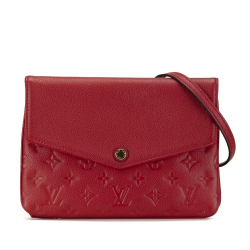 Louis Vuitton B Louis Vuitton Red Monogram Empreinte Leather Twice France