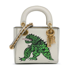 Christian Dior AB Dior White Calf Leather Limited Edition Niki De Saint Phalle Mini skin Dragon Lady Dior Italy