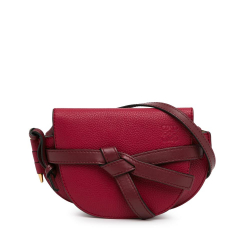 Loewe AB LOEWE Red Calf Leather Mini Gate Bag Spain