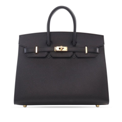 Hermès A Hermès Black Calf Leather Epsom Birkin Sellier 25 France