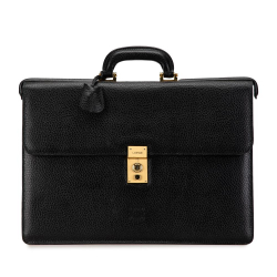 Loewe B LOEWE Black Calf Leather skin Anagram Business Bag Italy