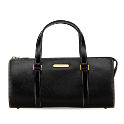 Burberry AB Burberry Black Calf Leather Handbag United Kingdom