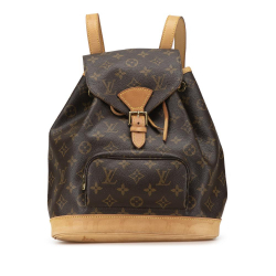 Louis Vuitton B Louis Vuitton Brown Monogram Canvas Canvas Monogram Montsouris MM France