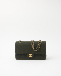 Chanel Classic Medium Wool Double Flap Bag