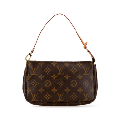 Louis Vuitton B Louis Vuitton Brown Monogram Canvas Canvas Monogram Pochette Accessoires France