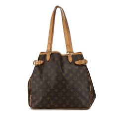 Louis Vuitton B Louis Vuitton Brown Monogram Canvas Canvas Monogram Batignolles Vertical Tote France