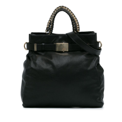 Givenchy B Givenchy Black Calf Leather Satchel Italy