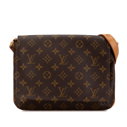 Louis Vuitton AB Louis Vuitton Brown Monogram Canvas Canvas Monogram Musette Tango Short Strap France