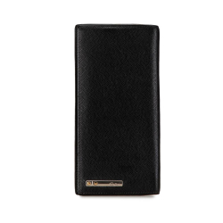 Cartier B Cartier Black Calf Leather Long Wallet France