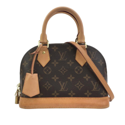 Louis Vuitton B Louis Vuitton Brown Monogram Canvas Canvas Monogram Alma BB France