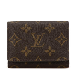 Louis Vuitton AB Louis Vuitton Brown Monogram Canvas Canvas Monogram Enveloppe Carte De Visite Spain