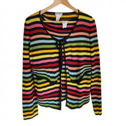 Sonia Rykiel 2 pieces multi color cardigan.