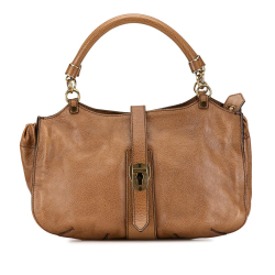 Burberry B Burberry Brown Calf Leather Bartow Tote Turkey