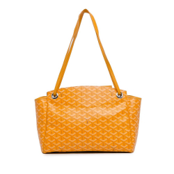 Goyard AB Goyard Yellow Coated Canvas Fabric Goyardine Rouette Souple PM France