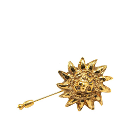 Chanel B Chanel Gold Gold Plated Metal Lion Pin Brooch France