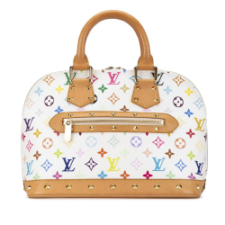 Louis Vuitton B Louis Vuitton White Monogram Multicolore Canvas Canvas Monogram Multicolore Alma PM France