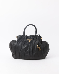 Prada Black Waves Tote Bag