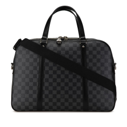 Louis Vuitton AB Louis Vuitton Black Damier Canvas Canvas Damier Graphite Jorn France