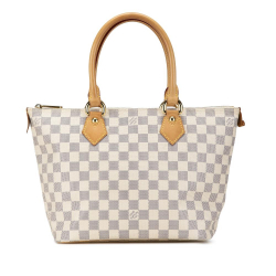 Louis Vuitton AB Louis Vuitton White Damier Canvas Canvas Damier Azur Saleya PM France