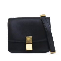 Celine B Celine Black Calf Leather Small skin Classic Box Italy