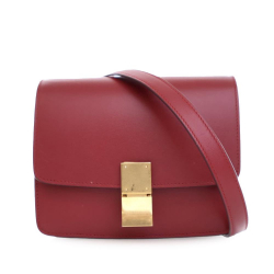 Celine B Celine Red Calf Leather Small skin Classic Box Italy