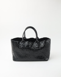 Bottega Veneta Patent Cabat MM Tote Bag