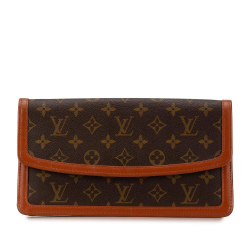 Louis Vuitton B Louis Vuitton Brown Monogram Canvas Canvas Monogram Pochette Dame PM France