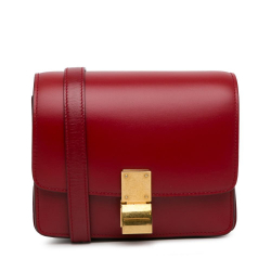 Celine AB Celine Red Calf Leather Small skin Classic Box Italy