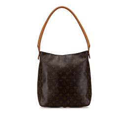 Louis Vuitton B Louis Vuitton Brown Monogram Canvas Canvas Monogram Looping GM France