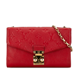 Louis Vuitton AB Louis Vuitton Red Monogram Empreinte Leather Saint-Germain Pochette France