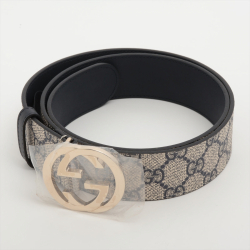 Gucci Interlocking Canvas Medium Belt 85/34 GG Supreme