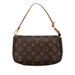 Louis Vuitton B Louis Vuitton Brown Monogram Canvas Canvas Monogram Pochette Accessoires France