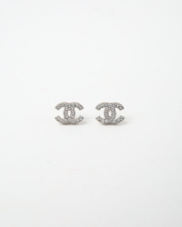 Chanel CC Rhinestone Earrings