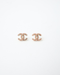 Chanel Coco Mark Ruffle Earrings