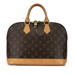 Louis Vuitton B Louis Vuitton Brown Monogram Canvas Canvas Monogram Alma PM France