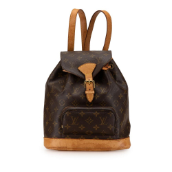 Louis Vuitton B Louis Vuitton Brown Monogram Canvas Canvas Monogram Montsouris PM France