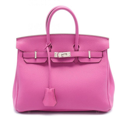 Hermès AB Hermès Pink Calf Leather Togo Birkin Retourne 25 France