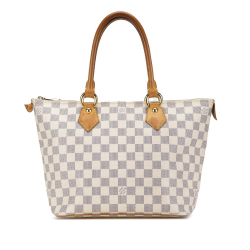 Louis Vuitton B Louis Vuitton White Damier Canvas Canvas Damier Azur Saleya PM France