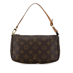 Louis Vuitton B Louis Vuitton Brown Monogram Canvas Canvas Monogram Pochette Accessoires Spain