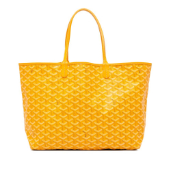 Goyard B Goyard Yellow Coated Canvas Fabric Goyardine Saint Louis PM France